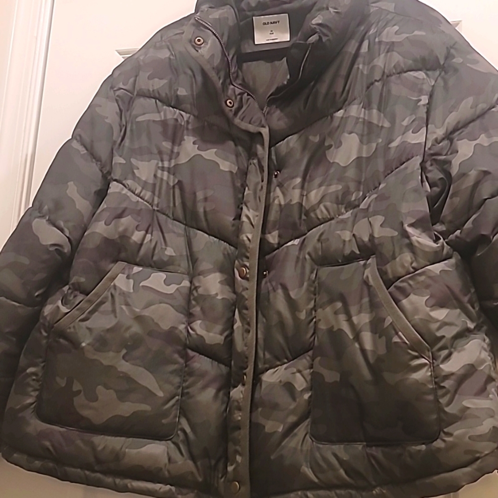 Camouflage Quilted Women's Casual Jacket